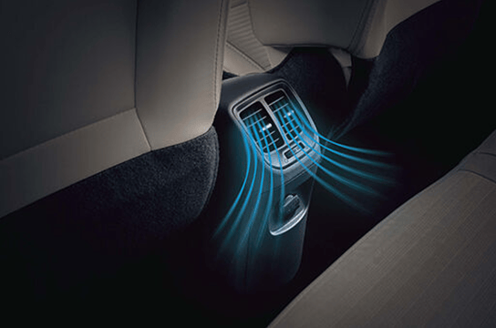 Aérations arrière pour climatisation